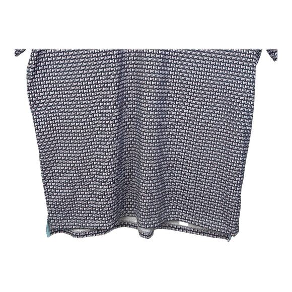 Greyson Men's 2XL Polo Shirt Blue Pink Geometric Print Short Sleeve Golf Polo - Picture 4 of 14